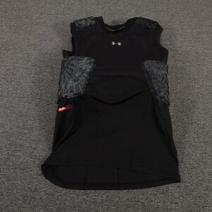 Under Armour HEX Padded Compression Shirt Mens Medium Black Football Protector